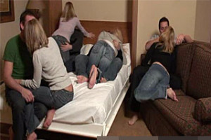 Americká swingers party na bytě